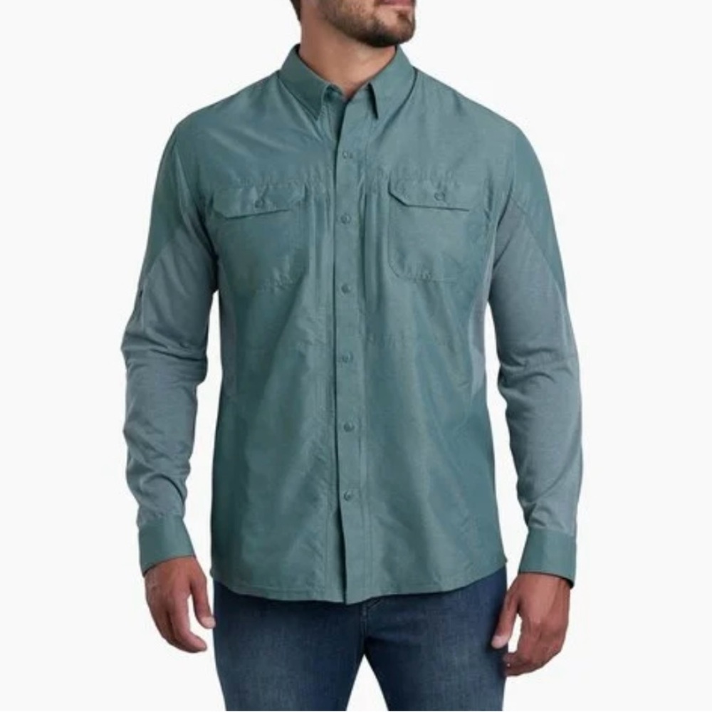 Outdoor life men’s size XXL 100% cotton, long sleeve, button-down shirt